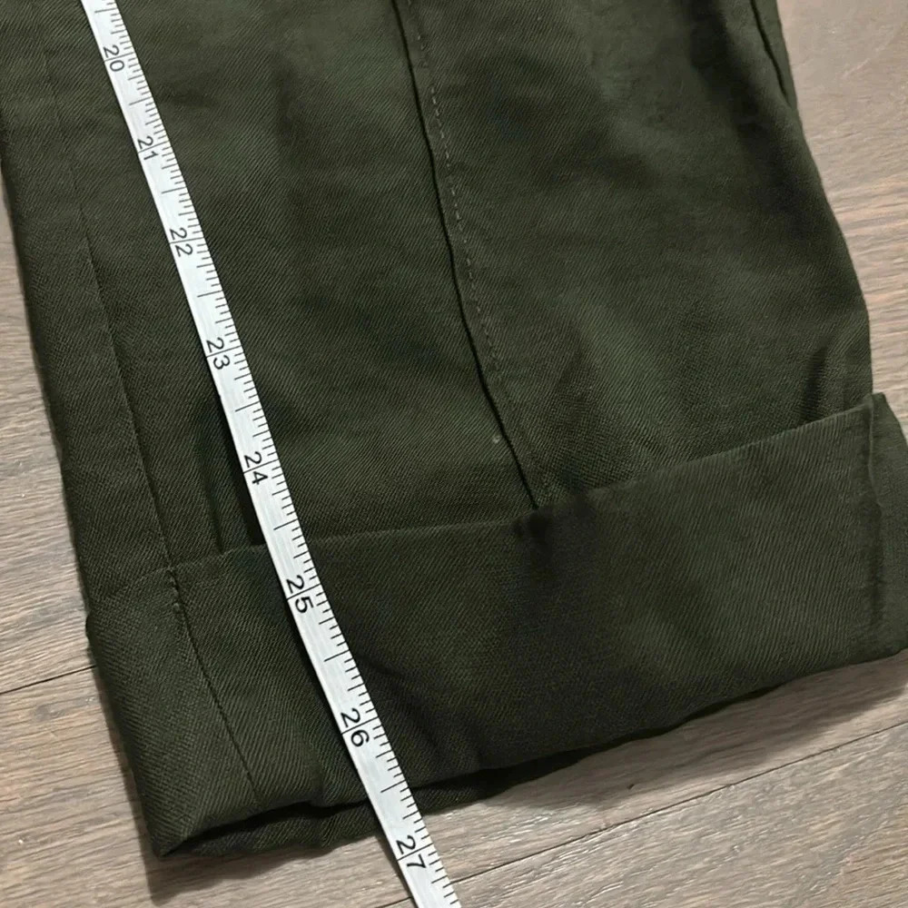 A New Day Pants Womens Green Cuffed Ankle Pants. 6 - Picture 9 of 9